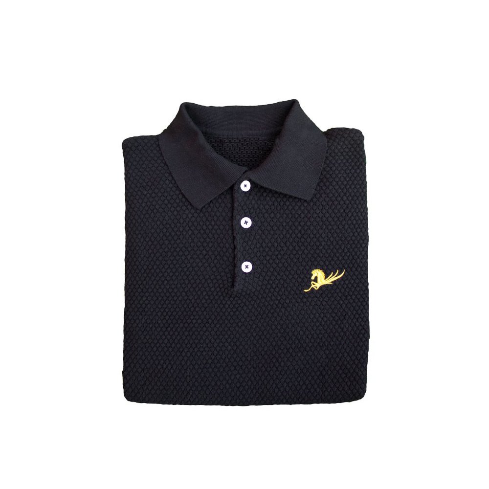 Polo Shirt,  New, Super Comfortable 100% Cotton,  Black  M, L, and XL. - Picture 3 of 3